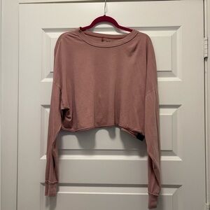 cropped oversized long sleeve